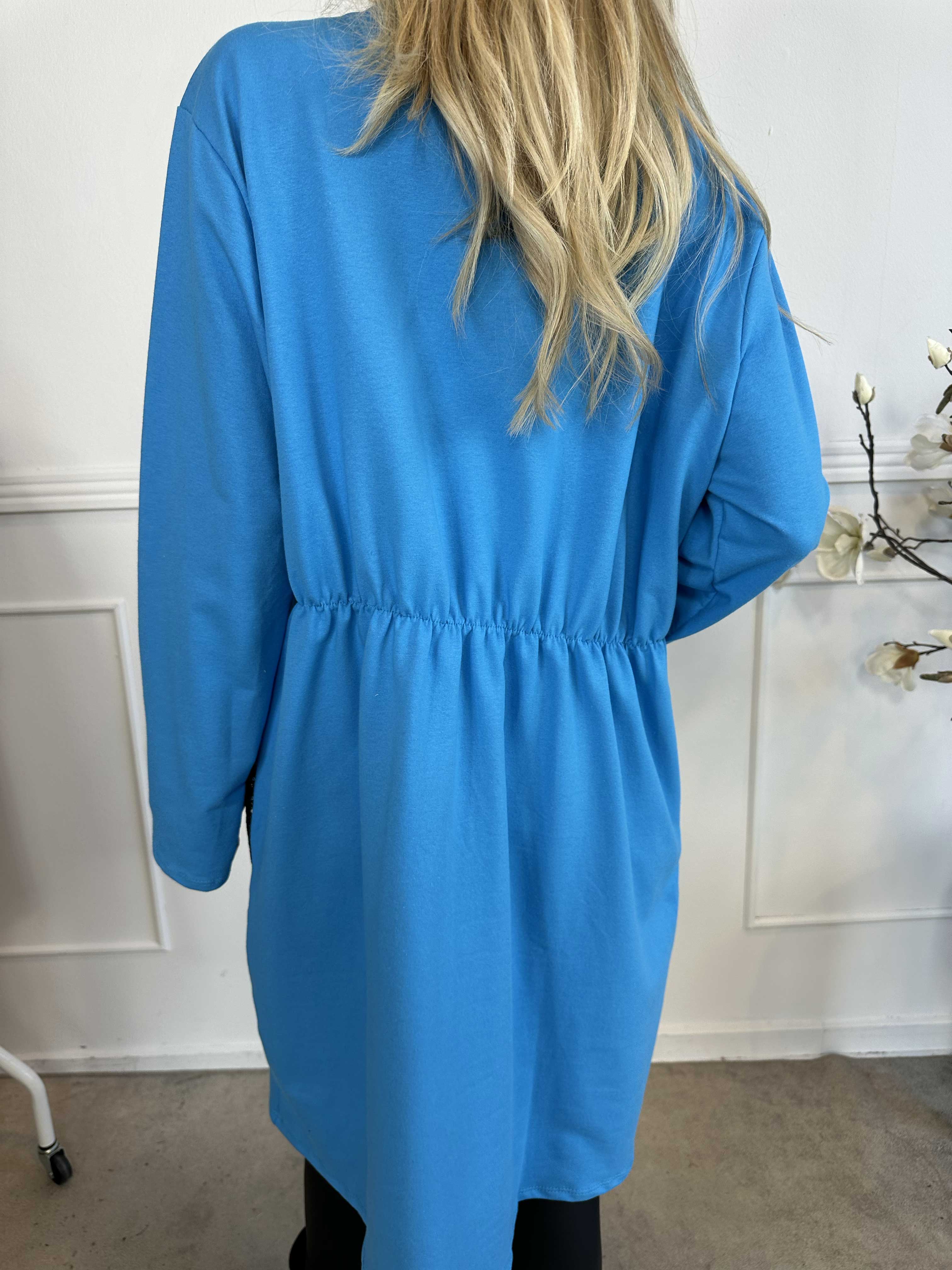 Micha - Kjole i bomuld pyntet med pailletter